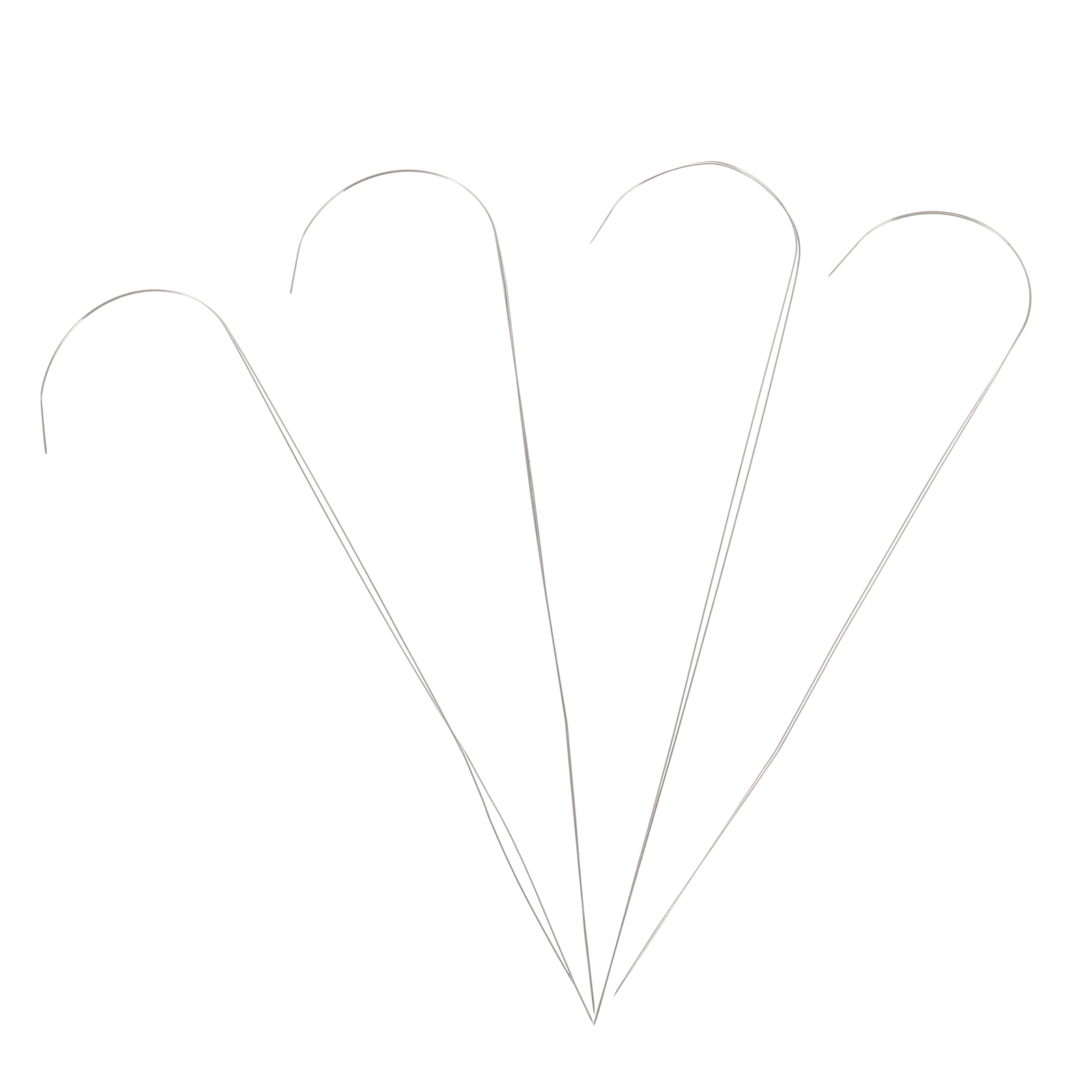 Murdoffiu Beading Needles 4pcs Diy Sewing Tools Manually Thread Beads Sewing Needles Beading Needles